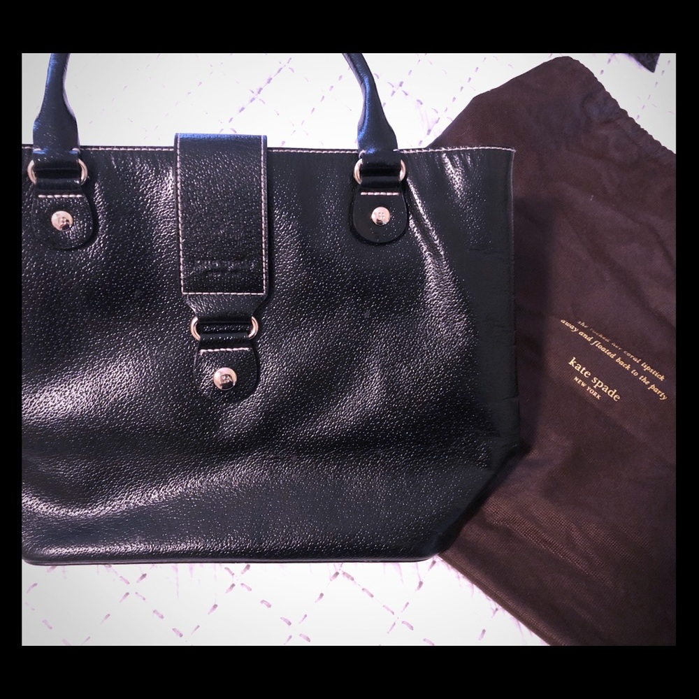 EUC Kate space large black shoulder bag